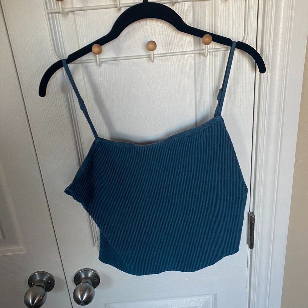 Abercrombie & Fitch knit ribbed henley top